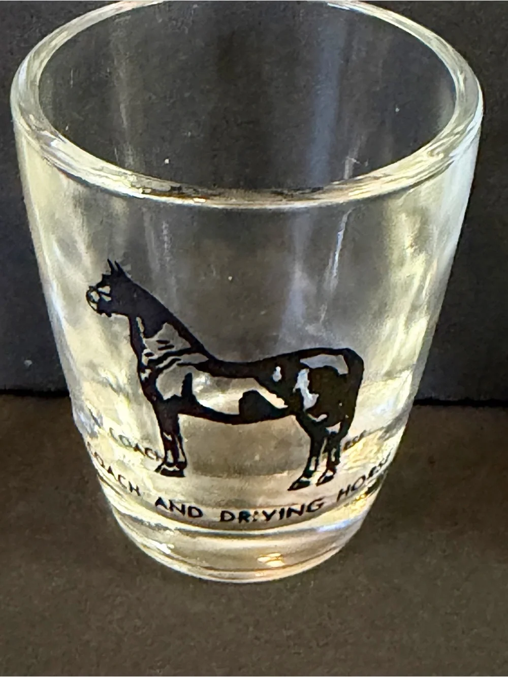 Hazel Atlas Shot Glasses MCM Pony Horse Breed Stallion Jigger Equestrian Set 5x